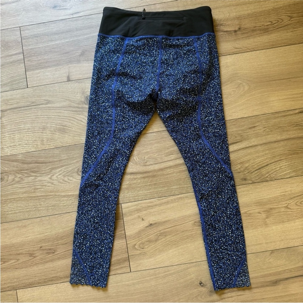 Lululemon Tight Stuff Tight Simply Shadow Wrap Sapphire Blue Black 6 - Picture 4 of 7
